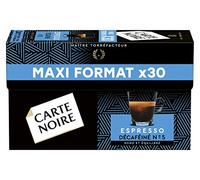 Carte Noire Expresso Décaféiné 30 Capsules Compatibles Nespresso 1 g