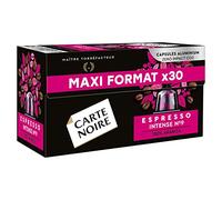 Carte Noire, Expresso Intense, Capsules en Aluminium Compatibles Nespresso, 30 unités