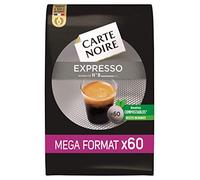 Carte Noire Expresso N°8, Café en Dosette Compostables Compatibles Senseo, Paquet de 60 dosettes souples