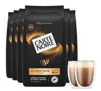 Carte Noire Lot de 6Kg de grains classique + 2 tasses Bodum Pavina de 35cl