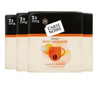 CARTE NOIRE - Moulu Petit Déjeuner 2Kg - Arabica et Robusta - Intensité 7 - café long - Intense et Aromatique - 8x250g