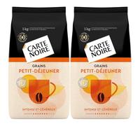 CARTE NOIRE - Petit Déjeuner - Café en Grains - Intense et Généreux - Paquet de 2 kg