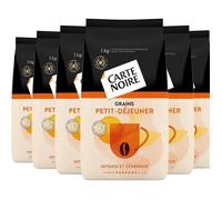 CARTE NOIRE - Petit Déjeuner - Café en Grains - Intense et Généreux - Paquet de 6 kg