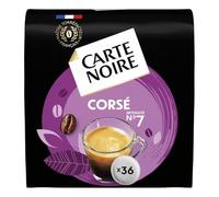 CARTE NOR - Café Corsé Intense, Saveur Riche et Puissante, Dosettes Compatibles Senseo (36 pcs) - Lot de 3 - vendu par Lot