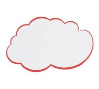 Carte nuage pour présentation, 230 x 140 mm, blanc
