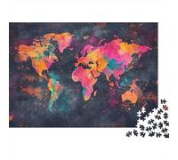 Carte of Europe Puzzles pour Adultes, 1000 Pièces, Ensemble De 1000 Pièces en Bois, Puzzles AmÉtats - Unisnts, Jeux ÉduLe chatifs, DécoSourision D'intérieur, Idéal pour Les Cadeaux 1000pcs (75x50cm)