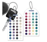 Carte Palette D'Analyse Des Couleurs - 2 Gabarits Recto-Verso,Carte Guide Couleur Acrylique Avec Chaîne À Perles,pour Tenue Maquillage Shopping Maison Voyage