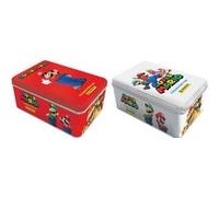 Trading Card - Panini - Super Mario - Boîte métal 8 pochettes + 3 cartes édition limitée - Rouge - Mixte - 6 ans