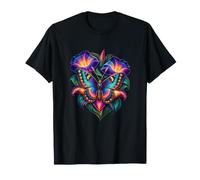 Carte Papillon dans Un Labyrinthe Peint Moonflower T-Shirt