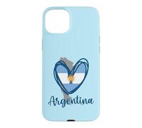 Carte Patriotique Argentine cœur indépendance Drapeau Argentin Coque pour iPhone 15 Plus