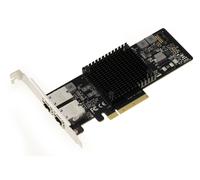 Carte PC et Serveur Dual PCIe 3.0 8x LAN ETHERNET 10G 5G 2.5G 1G 2 PORTS - Connecteurs RJ45 - CHIPSET Intel X550AT2