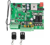 Carte PCB CC 24 V pour Ouvre-Portail Battant Automatique à Double Bras, Panneau De Commande, Système De Centre De Contrôle Intelligent, Accessoires De Remplacement pour Porta, Green, with 2 RC
