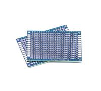 Carte PCB Prototype PCB Double Face Étainné Huile Bleue pour Projets de Soudure Arduino DIY-6pcs||4x6cm/1.2x2.4in