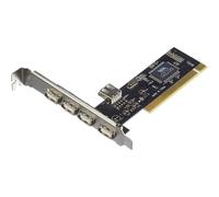 Carte PCI 4+1 Élargisseur De Ports USB 2.0 Ordinateur Fixe Bureau Windows Mac