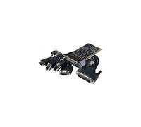 DEXLAN Carte PCI 4 p.serie DB9+1 p.parallèle Std+Low Profile