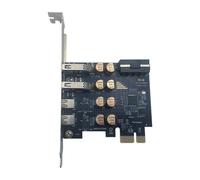 Carte PCI 4x USB 3.0 + Type-C 5 Gbit/s pour ordinateur de bureau 4 broches