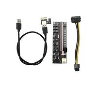 Carte PCI-E Riser V014-MAX, Câble USB 3.0, Extension PCI Express 1 X Vers 16X, Adaptateur PCIe pour GPU et Minage BTC
