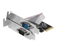 deXlan - Adaptateur série - PCIe profil bas - RS-232 x 2