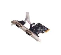 CARTE PCI EXPRESS 2 PORT SERIE DB9 avec kit Low profile