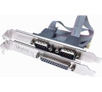 Carte Pci Express 2 Ports Série Db9 Rs232 + 1 Carte Adaptateur De Port Lpt Parallèle Db25 Pour Pc Carte Multiple Contrôleur Usb 3.0[HUB6111225]