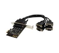 Carte pci express avec 4 ports db-9 rs232 - adaptateur pcie série - ua