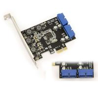 KALEA-INFORMATIQUE Carte contrôleur PCI Express PCIe vers USB 3.0 2 Ports internes USB3 19 Points 5G avec Chipset NEC. Equerres Low et High Profile fournies