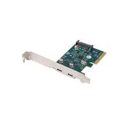 Carte PCI Express x1 2x USB-C 3.2 Gen 2x1 Low Profile PCE-UC3-002