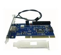 Carte PCI interne SATA + IDE hybride, port Combo USB, RAID 40 broches pci vers power eSATA Nipseyteko