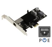 Carte PCIe 1x Gigabit Ethernet - Power Over Ethernet PoE+ 30W - INTEL WG I210