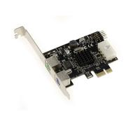 Carte PCIe 1x PS/2 - 2 Ports PS2 clavier souris + 1 port USB 2.0 9 points interne - CHIPSET ASIX 9990. High / Low profile