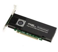 KALEA-INFORMATIQUE Carte contrôleur M2 PCIe 3.0 x16 pour 4 SSD M.2 NVMe M Key. High et Low Profile. Chipset ASM2824.