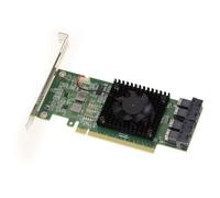 Carte PCIe 3.0 16x pour 4 SSD U.2 NVMe (U2 NGFF) ou 4 ports PCIe x4. Multi Host Switch Card. CHIPSET PLX PEX 8747 128Gb/s