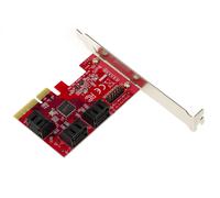 Carte PCIe 3.0 4X SATA 3.0 6 Ports. Support Port Multiplier 30 HDD SSD. UEFI
