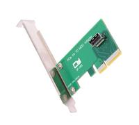 Carte PCIE 5.0 vers adaptateur hôte femelle pour carte adaptateur PCIe avec supports longs pour accessoires de bureau Extension d'ordinateur