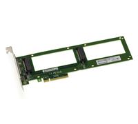 Carte PCIe 8x PCIe 3.0 pour 2 SSD PCIe NVMe U.2 U2 68-pin SFF-8639 - BIFURCATION