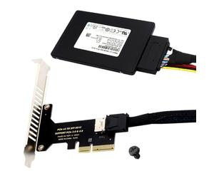 Carte PCIe Externe - Carte d'extension Externe - Port Double à Haute Vitesse - Accessoires informatiques à Usage général - RE Band Stable pour Le de données au Travail - Bandwidth Not - to C