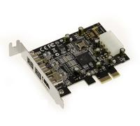 Carte PCIE FIREWIRE 400 et 800 IEEE1394 A+B PUCE TEXAS INSTRUMENTS - LOW PROFILE