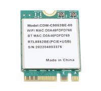 Carte Pcie M.2 Adaptateur de Carte Réseau pour Pc RTL8852BE 5.2 1800Mbps Prise en Charge MU MIMO 2.4Ghz 5Ghz Adaptateur Réseau M.2 Double Bande pour Ordinateur Portable