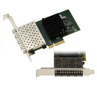 KALEA-INFORMATIQUE Carte contrôleur réseau PCIe SFP 4 Ports Fibre LC avec Chipset Intel I350AM4. Quad Gigabit Ethernet
