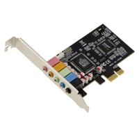 Carte PCIe Son 5.1 CANAUX - CHIPSET CMEDIA CMI8738/PCI-SX et ASM1083 - High et Low Profile