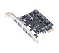 Carte PCIE Super vitesse jusqu ' à 5 Gbit/s, PCI-E USB 3.0 pour carte d ' extension Express, prend en l ' adaptateur Hub de de données USB C