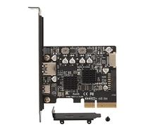 Carte PCIe vers USB 3.2 Gen 2 avec 10 Gbps, Carte PCI Express USB Type C, Carte D'extension PCI Express Haute Vitesse Carte USB pour Ordinateur de Bureau