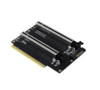 Carte PCIE X16 vers double PCIE X8 Split Card Support Max Gen3 Speed SATA Alimentation adaptée pour carte mère MSI B550i X299 PRO