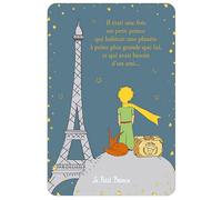 Carte Petit Prince avec sa valise de voyage avec aussi la Tour Eiffel de Paris - dimension 10 * 15cm