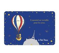 Carte Petit Prince avec son renard et dans sa mongolfière et également la Tour Eiffel de Paris - dimension 10 * 15cm