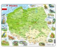 Carte physique de la Pologne 61 éléments