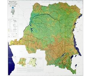 Carte physique (pliée) - République Démocratique du Congo | UCL