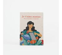 Carte Plantable - Je t’aime maman | Avec graines de fleurs et enveloppe végétale | Un message qui fleurit avec amour | Resetea