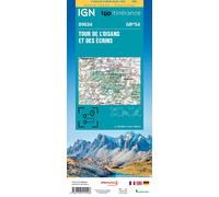 IGN – Tour de l'Oisans et des Écrins – Carte GR54 recto verso plastifiée – Échelle 1:32 000