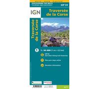 Carte plastifiée - Traversée de la Corse - GR20 | IGN
